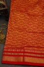 Narayanpet Silk Off White Saree With Diamonds In Zari Border