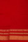 Narayanpet Silk Dark Wine Saree With Diamonds In Zari Border