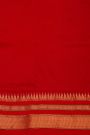 Narayanpet Silk Dark Wine Saree With Diamonds In Zari Border