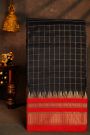 Narayanpet Silk Black Saree With Diamonds In Zari Border