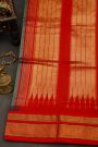 Narayanpet Silk Sea Green Saree With Diamonds In Zari Border