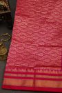 Narayanpet Silk Bottle Green Saree With Diamonds In Zari Border