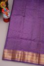 Coimbatore Silk Violet Saree With Temple Buttis Body