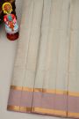 Coimbatore Silk Grey Saree With Florals And Leaves Buttis Body