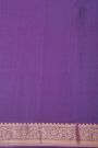 Coimbatore Silk Violet Saree With Florals And Leaves Buttis Body