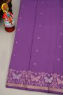 Coimbatore Silk Purple Saree With Florals And Butterfly Buttis Border