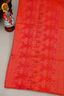 Coimbatore Silk Sea Green Saree With Florals And Leaves Border