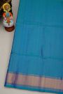 Coimbatore Silk Royal Blue Saree With Florals Jaal And Birds Body