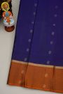 Coimbatore Silk Purple Saree With Zari Peacock Border