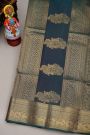 Coimbatore Silk Purple Saree With Peacock Floral Border