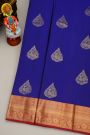 Coimbatore Silk Royal Blue Saree With Florals And Buttis Body