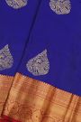 Coimbatore Silk Royal Blue Saree With Florals And Buttis Body