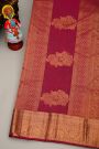Coimbatore Silk Bottle Green Saree With Florals And Leaves Jaal Border