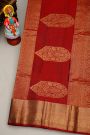 Coimbatore Silk Peacock Blue Saree With Florals And Leaves Border