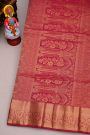 Coimbatore Silk Emerald Green Saree With Traditional Peacock Border