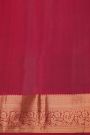 Coimbatore Silk Emerald Green Saree With Traditional Peacock Border