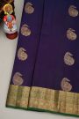 Coimbatore Silk Violet Saree With Paisley Buttis Body