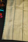 Kancheepuram Silk Sky Blue Saree With Interlock Designer Digital Weaving Body