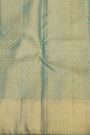 Kancheepuram Silk Sky Blue Saree With Interlock Designer Digital Weaving Body