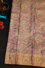 Kancheepuram Tissue Lavender Saree With All Over Meenakari Body