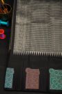 Kancheepuram Silk Cream Saree With Multi Colour Thread Weaving Border