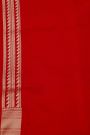 Banarasi Silk Red Saree With All Over Animal Theme Body