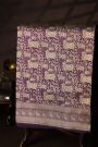 Banarasi Silk Beige Saree With All Over Jaal Cows And Crowns Body