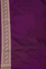 Banarasi Silk Beige Saree With All Over Jaal Cows And Crowns Body