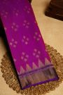 Patola Silk Dual Colour Saree With Zari Lines Border