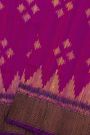 Patola Silk Dual Colour Saree With Zari Lines Border