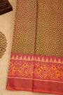 Patola Silk Dual Colour Saree With Buttis In Curvy Checks Body