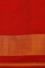 Patola Silk Red Saree With Floral Buttis In Cross Checks Body