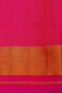 Patola Silk Pink Saree With Floral Buttis In Cross Checks Body