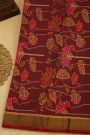Patola Silk Dual Colour Saree With Floral Buttis Body