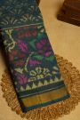 Patola Silk Dual Colour Saree With Florals And Leaves Body