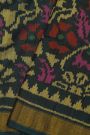 Patola Silk Dual Colour Saree With Florals And Leaves Body