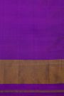 Patola Silk Lavender Saree With Florals And Leaves Jaal Border