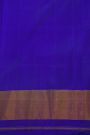 Patola Silk Royal Blue Saree With Florals In Curvy Shapes Body