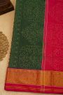 Patola Silk Cream Saree With Floral Buttis Body