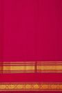 Kancheepuram Silk Bottle Green Saree With Vintage Zari Checks And Thread Embroidery Work