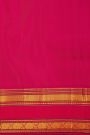 Kancheepuram Silk Lime Green Saree With Thread Embroidery Work And Gap Border