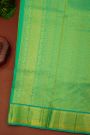 Kancheepuram Silk Rani Pink Saree With Thread Embroidery Work
