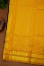 Kancheepuram Silk Navy Blue Saree With Thread Work Embroidered Crane Motif And Golden Zari Border