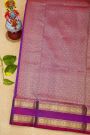 Venkatagiri Silk Peacock Blue Saree With Floral Buttis Body