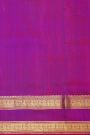 Venkatagiri Silk Peacock Blue Saree With Floral Buttis Body