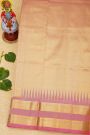Venkatagiri Silk Light Green Saree With Florals And Peacocks Border