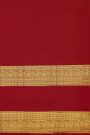 Venkatagiri Silk Red Saree With Diamonds And Floral Buttis Body
