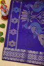 Venkatagiri Silk Royal Blue Saree With Arrow Buttis Body