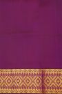 Venkatagiri Silk Purple Saree With Zari Buttis Border