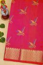 Venkatagiri Silk Pink Saree With Bird Butti Body